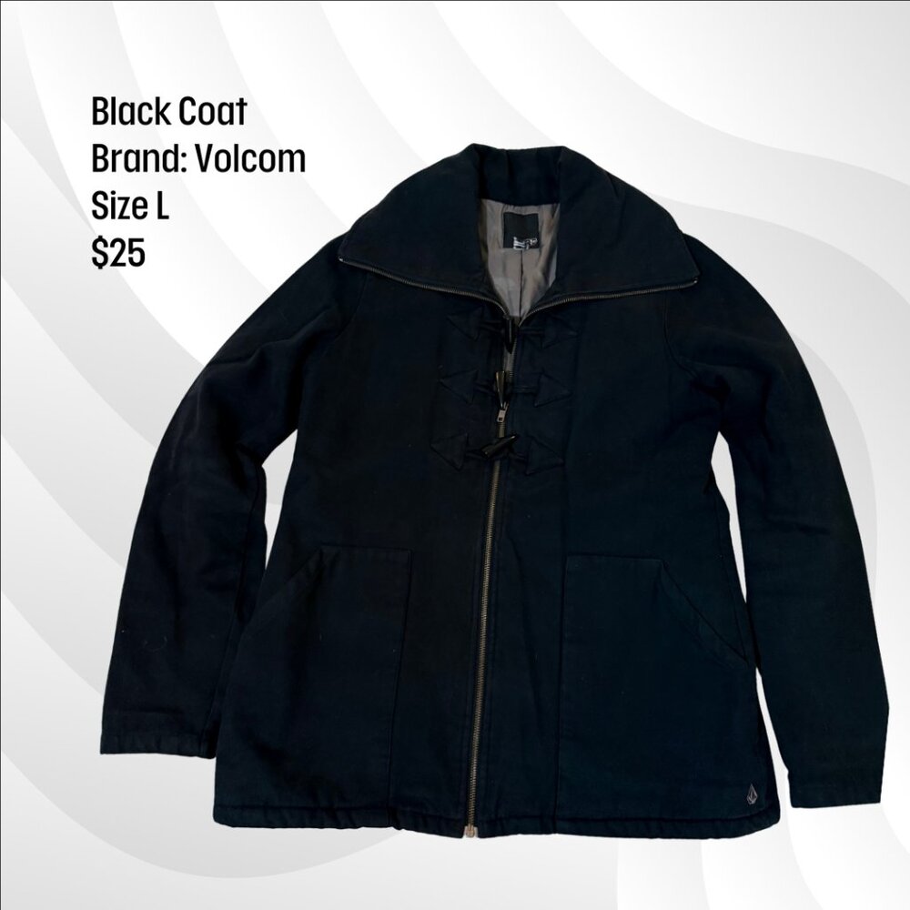 Volcom Black Winter Coat